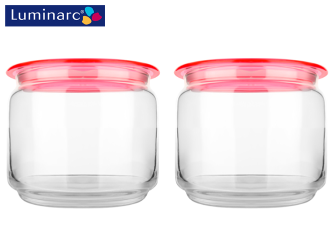 Набор банок Luminarc Plano Pink, 500мл (цена за набор 2шт) 96824