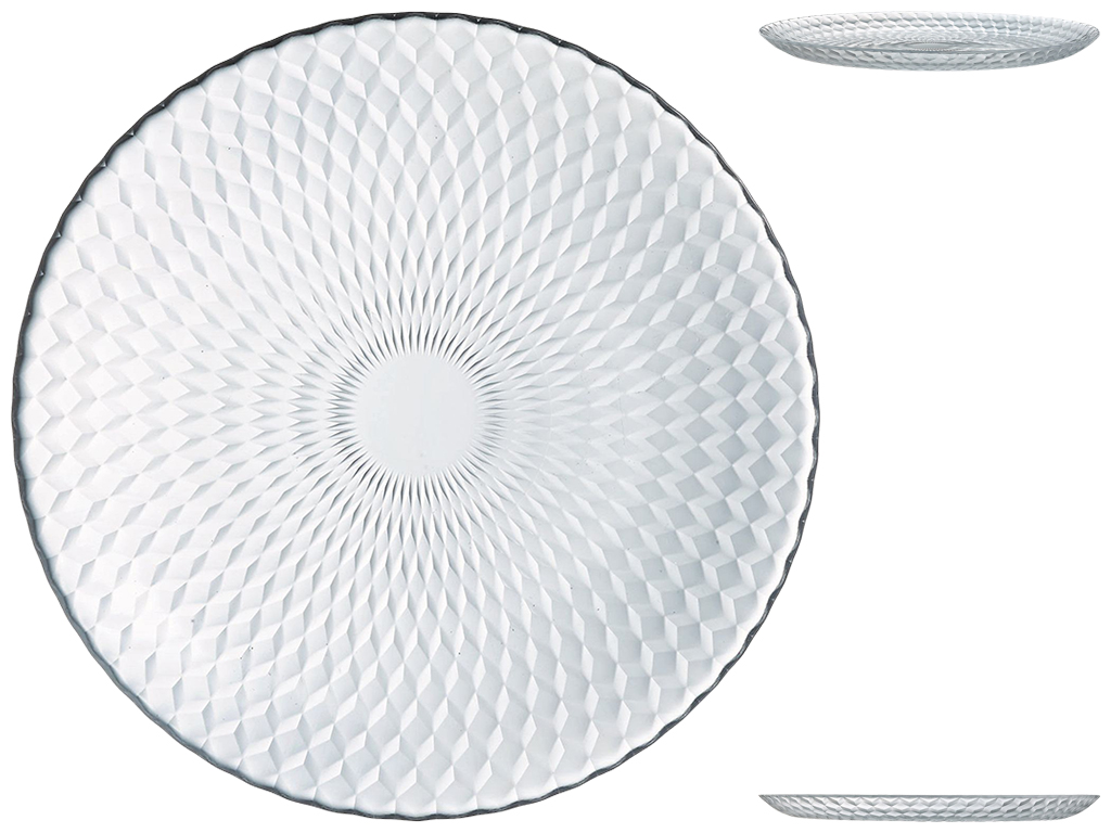 Тарелка обеденная Luminarc Pampille Clear, 24см, 0883314858549