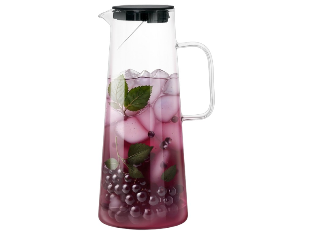 Кувшин Ringel, Grey Line, боросиликатное стекло, объем 1,8 л 6900070671541