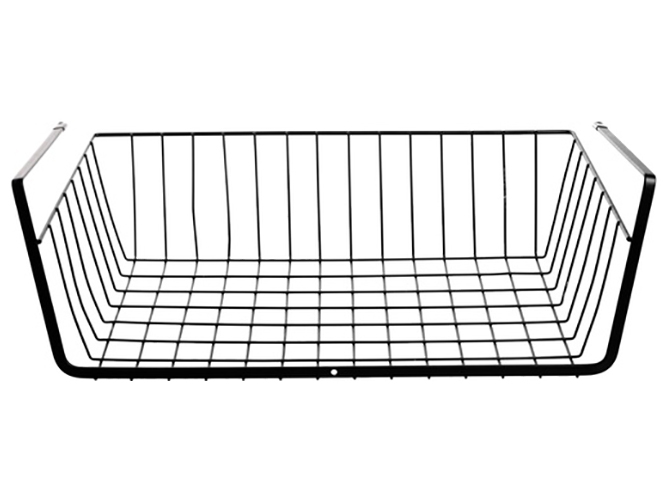 Полка-корзина навесная Ringel Raum, 43х25,5х13,5см, черная, 6900069373159