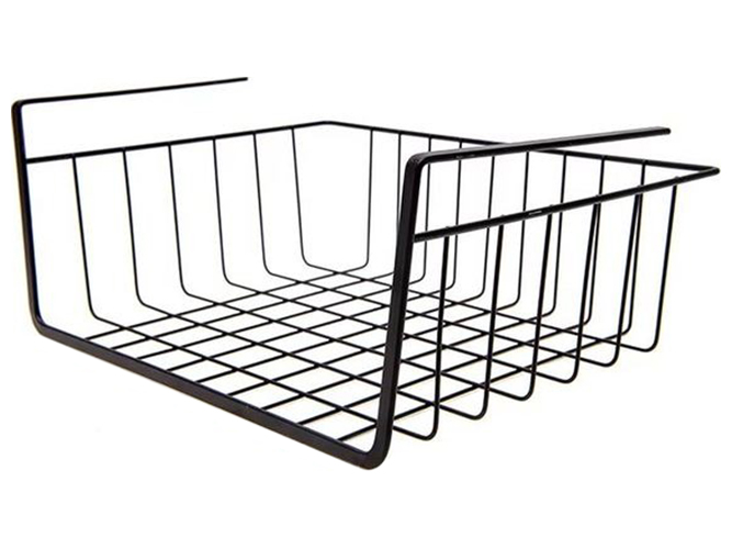 Полка-корзина для хранения Ringel Raum, навесная, 28х25х14см, черная, 6900069373173
