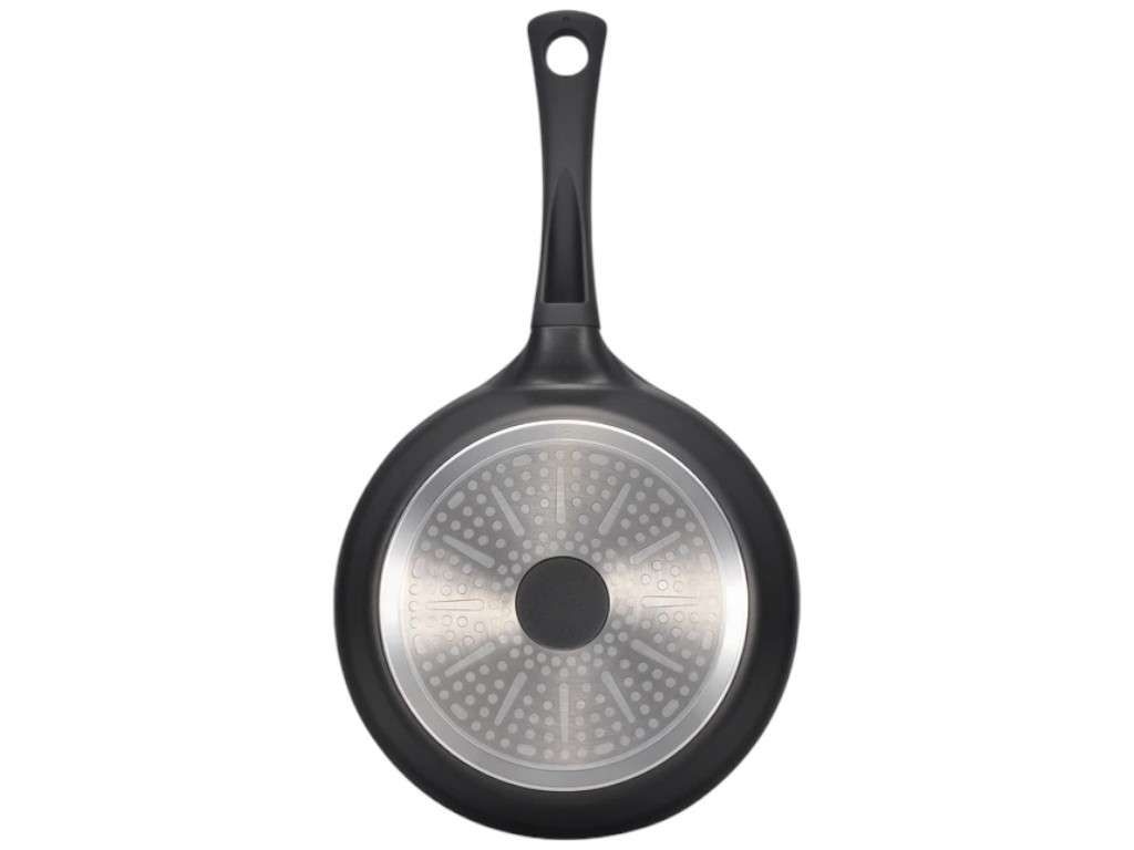 Сковорода Ringel Prime, с крышкой, система дозирования, алюминий, покрытие Daikin, 26см, цвет черный