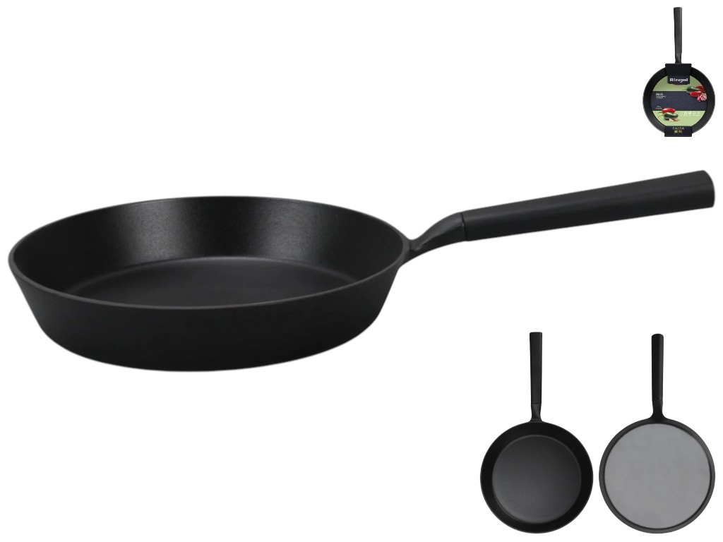 Сковорода Ringel Salsa, чугун, антипригарное покрытие, 20см, цвет черный