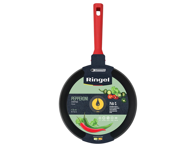 Сковорода глубокая Ringel Pepperoni, 26см, без крышки, 6900068068407