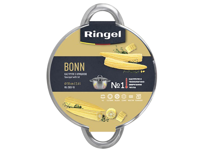 Каструля Bravo Chef, 16см, 1,9л, з кришкою, 6900067208675