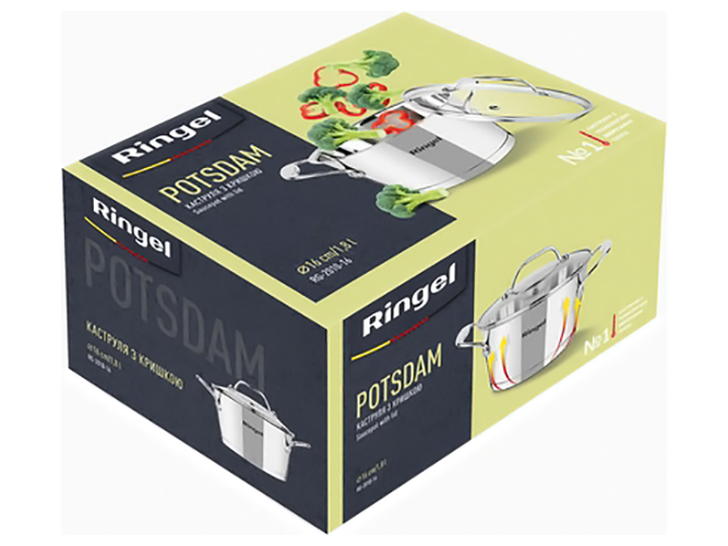 Кастрюля Ringel Potsdam, 16см, 1,5л, с крышкой, 6900064661664