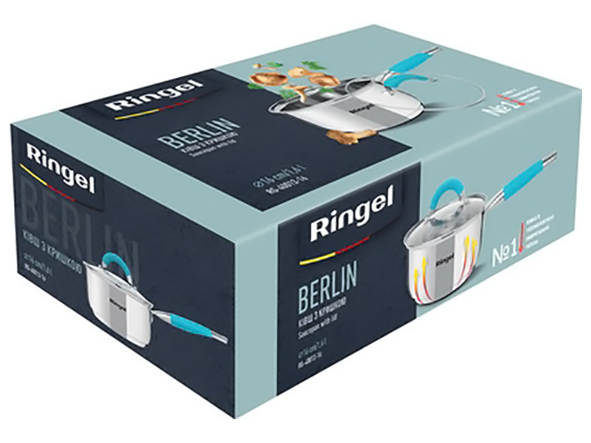 Ківш Ringel Berlin, 16см, 1,6л, з кришкою, 6900064814602