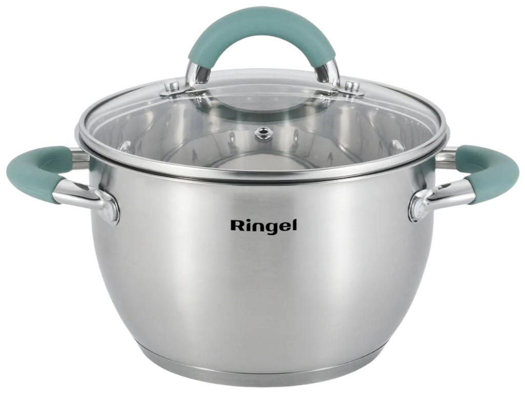 Набор кастрюль Ringel Herbal, нержавеющая сталь, 2,6л, 3,6л, 18см, 20см (цена за 4 предмета)