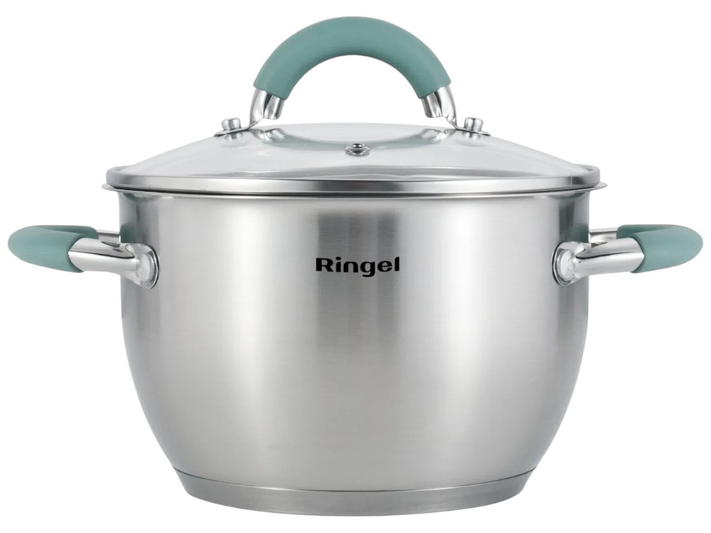 Набор кастрюль Ringel Herbal, нержавеющая сталь, 2,6л, 3,6л, 18см, 20см (цена за 4 предмета)