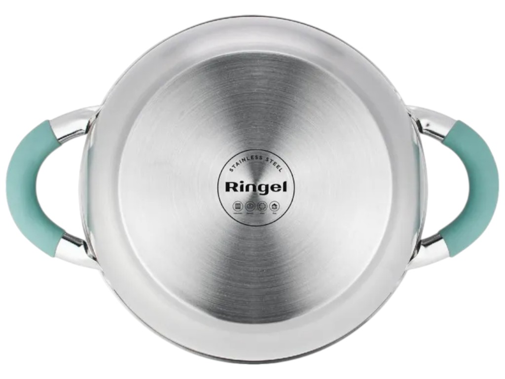 Набор кастрюль Ringel Herbal, нержавеющая сталь, 2,6л, 3,6л, 18см, 20см (цена за 4 предмета)