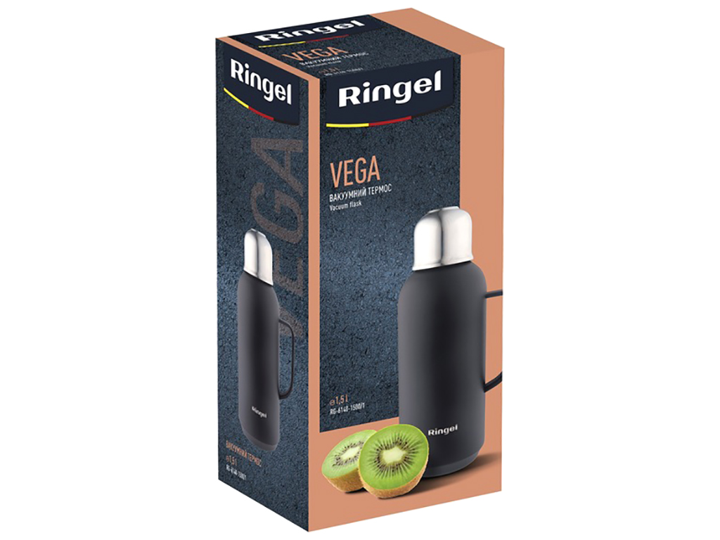 Термос Ringel Vega, 1,5л, черный, 6900069679985