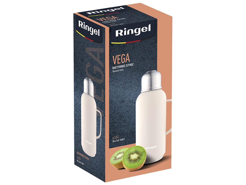 Термос Ringel Vega, 1,5л, белый, 6900069679992