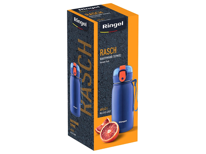 Термос Ringel Rasch, 420мл, синий, 6900069680028