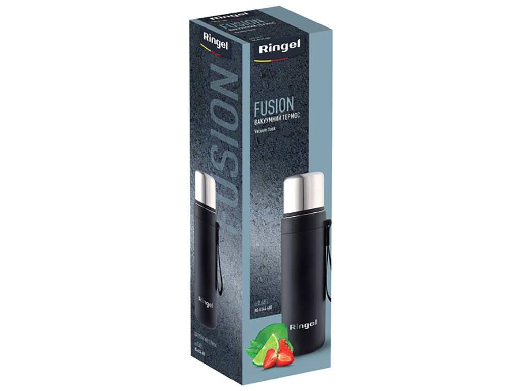 Термос Ringel Fusion, 680мл, чорний, 6900069680042