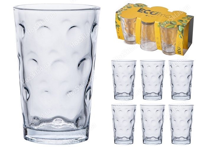 Набор стаканов Ecomo Circles, 190мл (цена за набор 6шт) 2069392610011