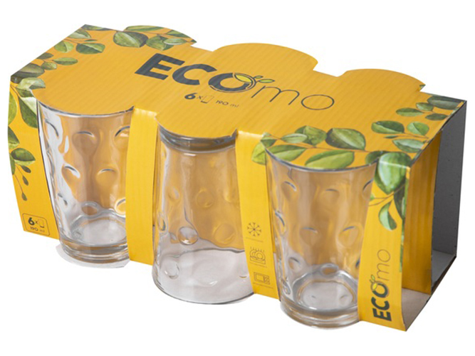 Набор стаканов Ecomo Circles, 190мл (цена за набор 6шт) 2069392610011