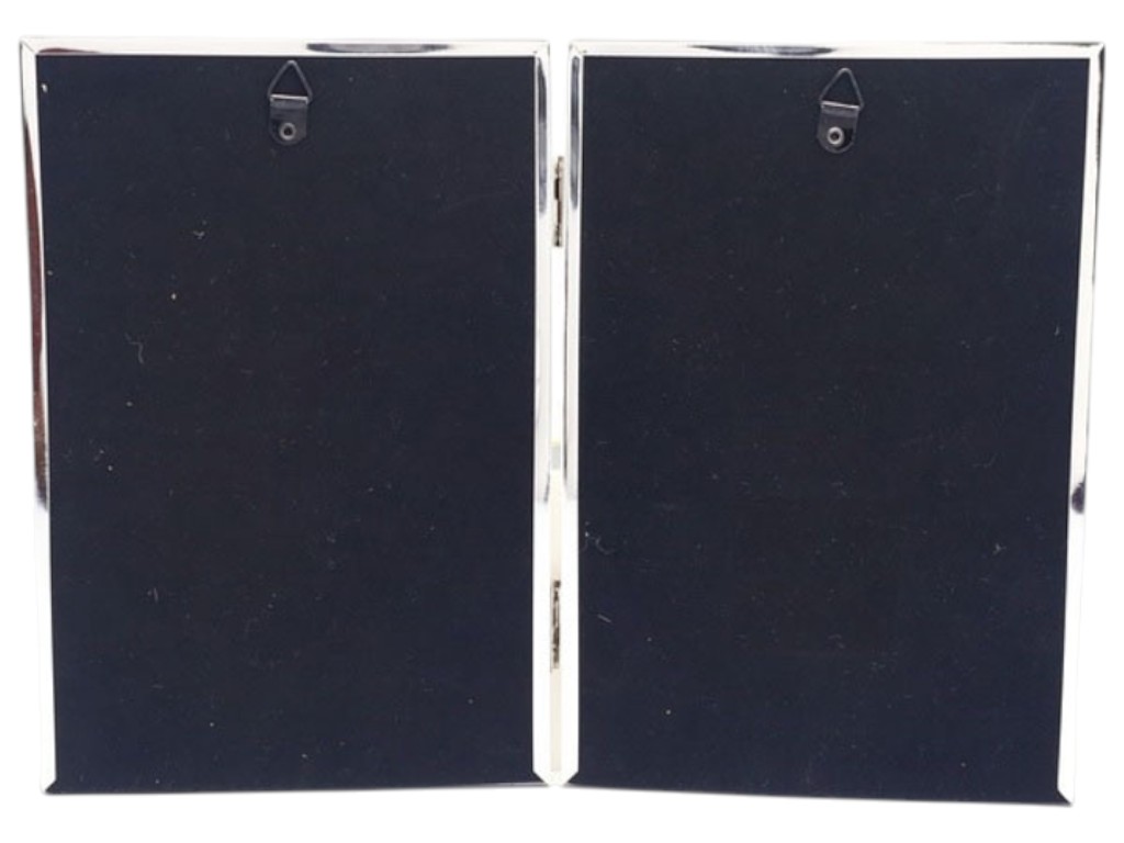 Фоторамка EVG ONIX S15 Double Silver, металлическая, 2 фото 10×15 см 6900071192304