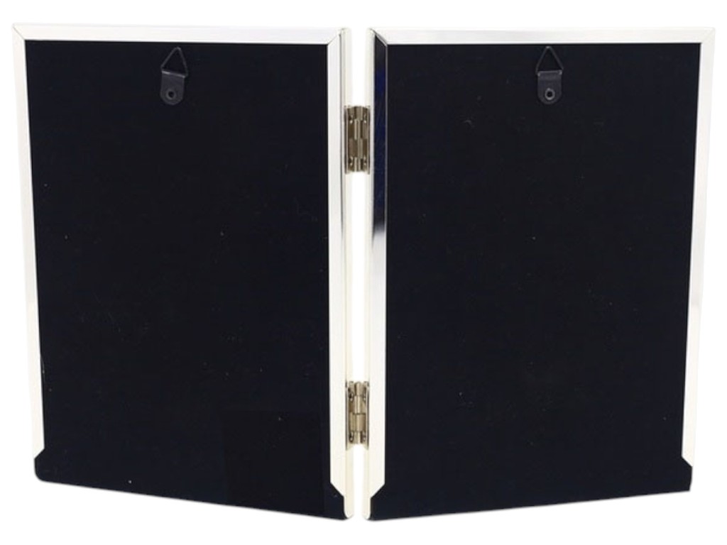 Фоторамка EVG ONIX S16 Double Silver, металева, 2 фото 10×15 см 6900071192311