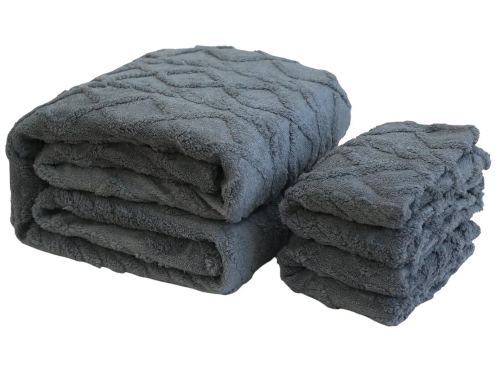 Комплект постельного белья Soho Romance, двуспальный, покрывало, 2 наволочки, цвет серый