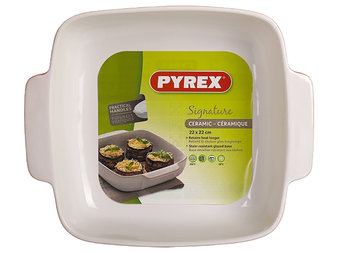 Форма для запекания Pyrex Signature, 22х22см, квадратная, красная, 3426470272735