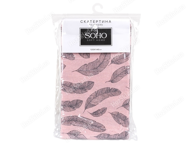 Скатерть Soho Feathers, 120x140см, 200G/М2 6900068143616