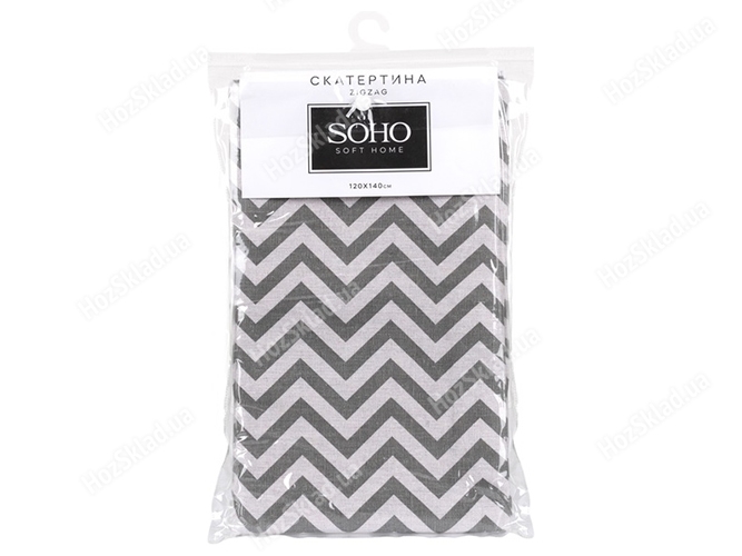 Скатертина Soho Zigzag, 120x140см, 200G/М2, 6900068143548