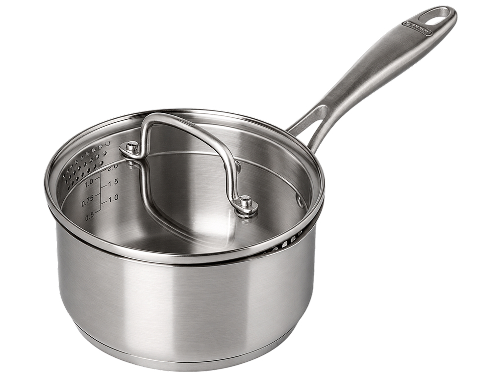 Ковш Pyrex Infinity, з нержавіючої сталі, з кришкою, 16 см, 1,25 л