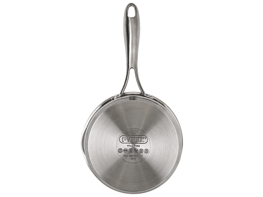 Ковш Pyrex Infinity, з нержавіючої сталі, з кришкою, 18 см, 1,5 л