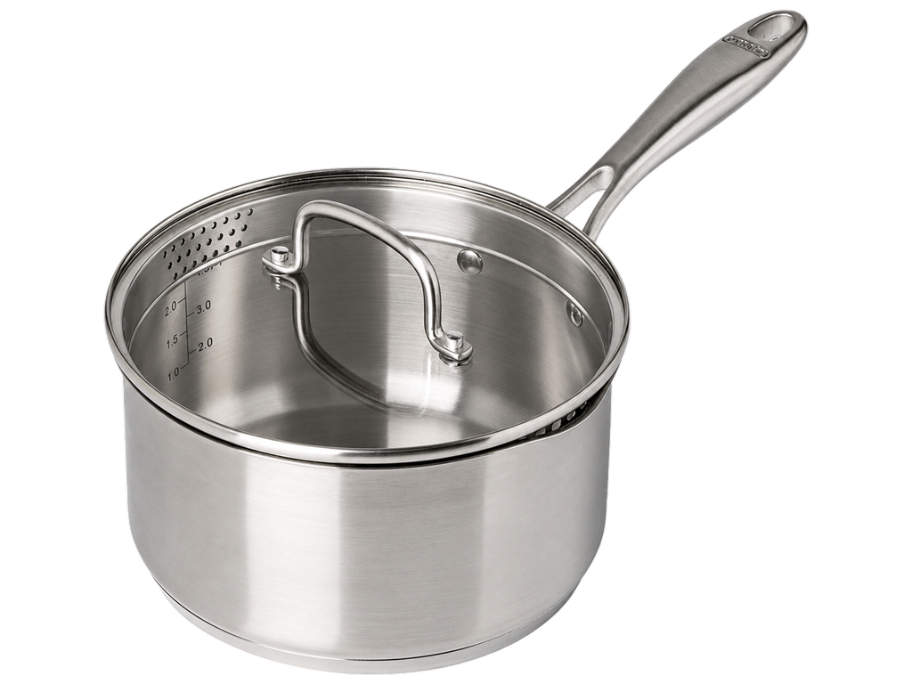 Ковш Pyrex Infinity с крышкой, нержавеющая сталь, 2,5 л, 20 см
