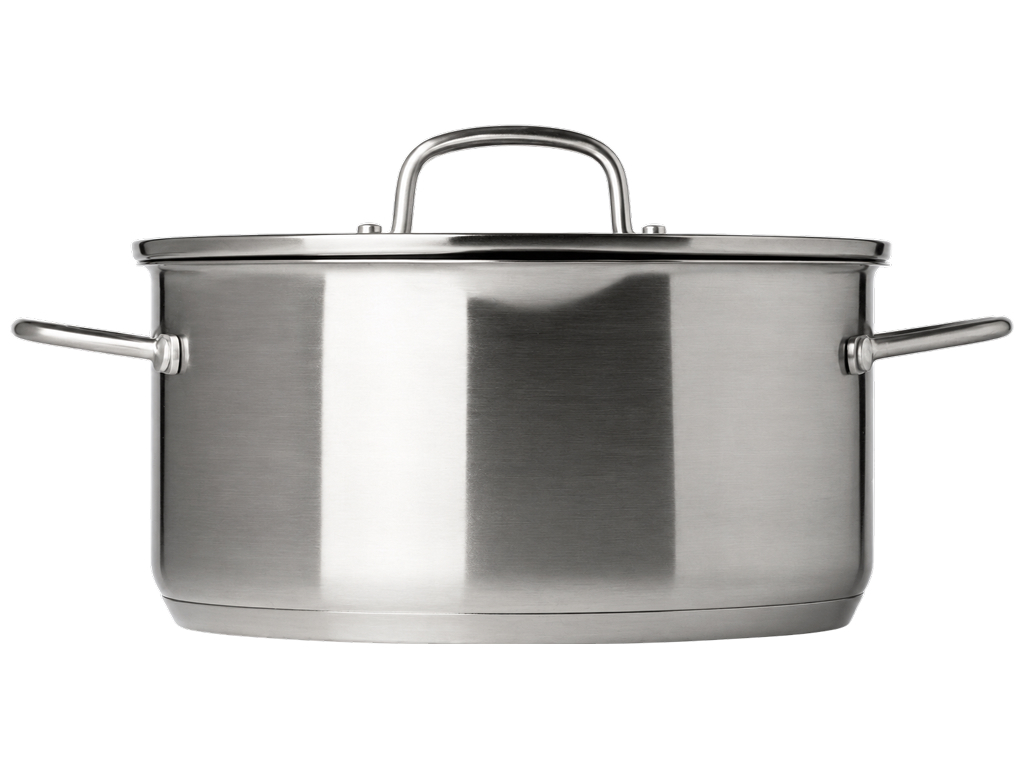 Кастрюля Pyrex Infinity, из нержавеющей стали, с крышкой, 24 см, 4,1 л