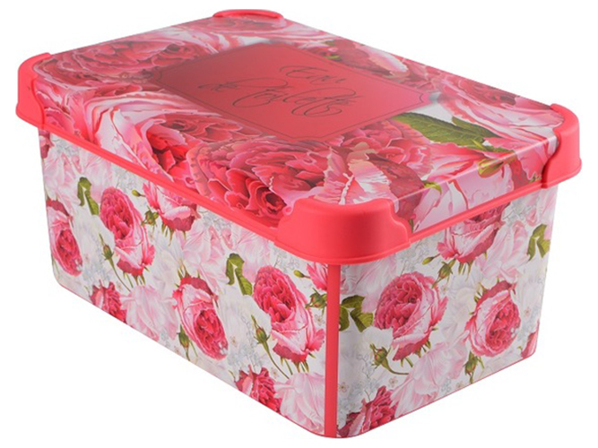 Контейнер Qutu Style Box Rosy, з кришкою, 5л, 8690067392709