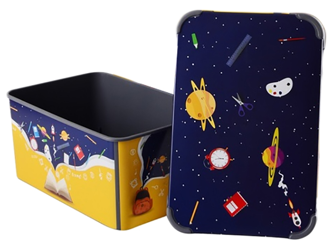Контейнер для хранения с крышкой Qutu Style Box Space School, 5л