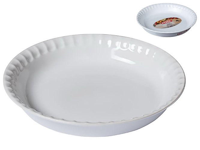 Форма Pyrex Supreme white, 25см, керамическая, круглая, 3426470277396