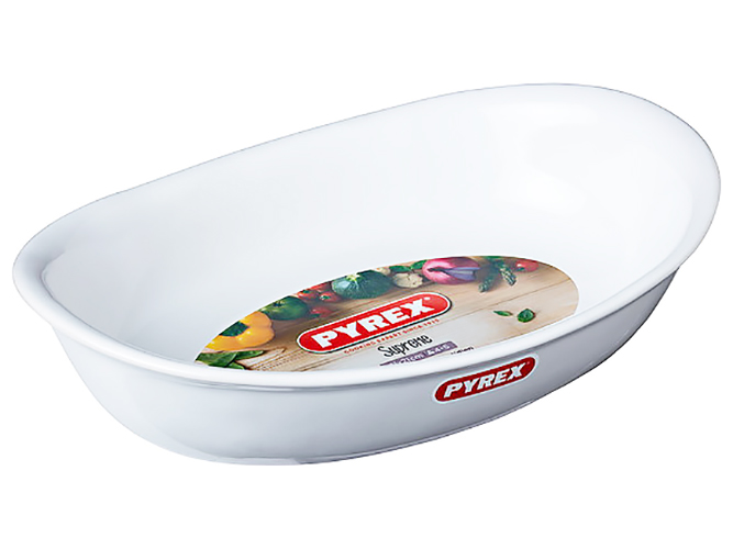 Форма Pyrex Supreme white, 31х21см, керамическая, овальная, 3426470277365