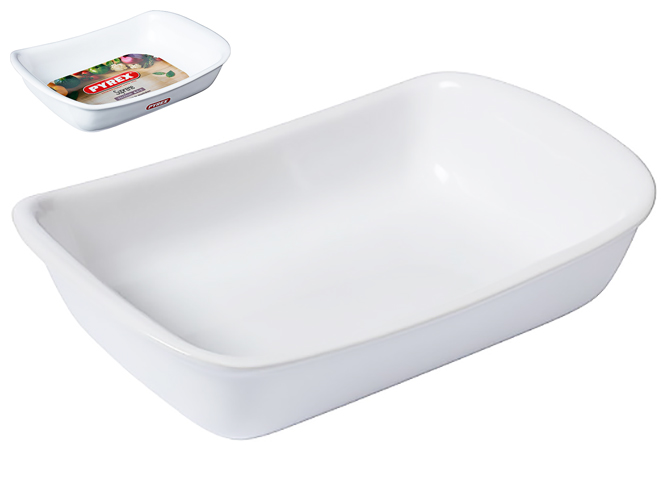 Форма Pyrex Supreme white, 33х23см, керамическая, прямоугольная, 3426470277341
