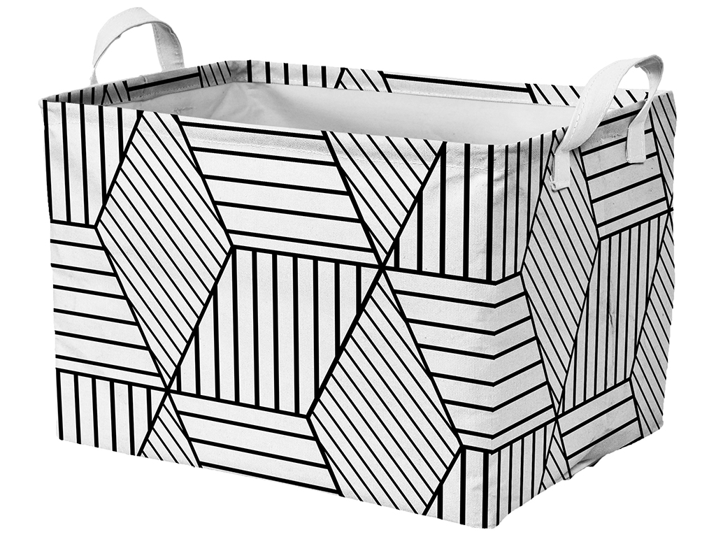 Корзина тканевая Idea Home Geometry, 30x20x18см