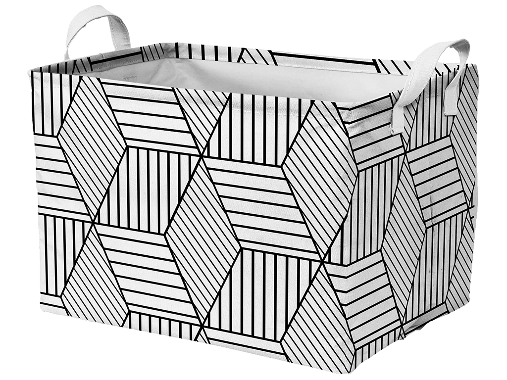 Корзина тканевая Idea Home Geometry, 38x26x24см