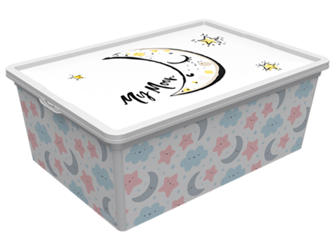 Контейнер з кришкою Qutu Trend Box Cute Sky, 10л, 8695737107294