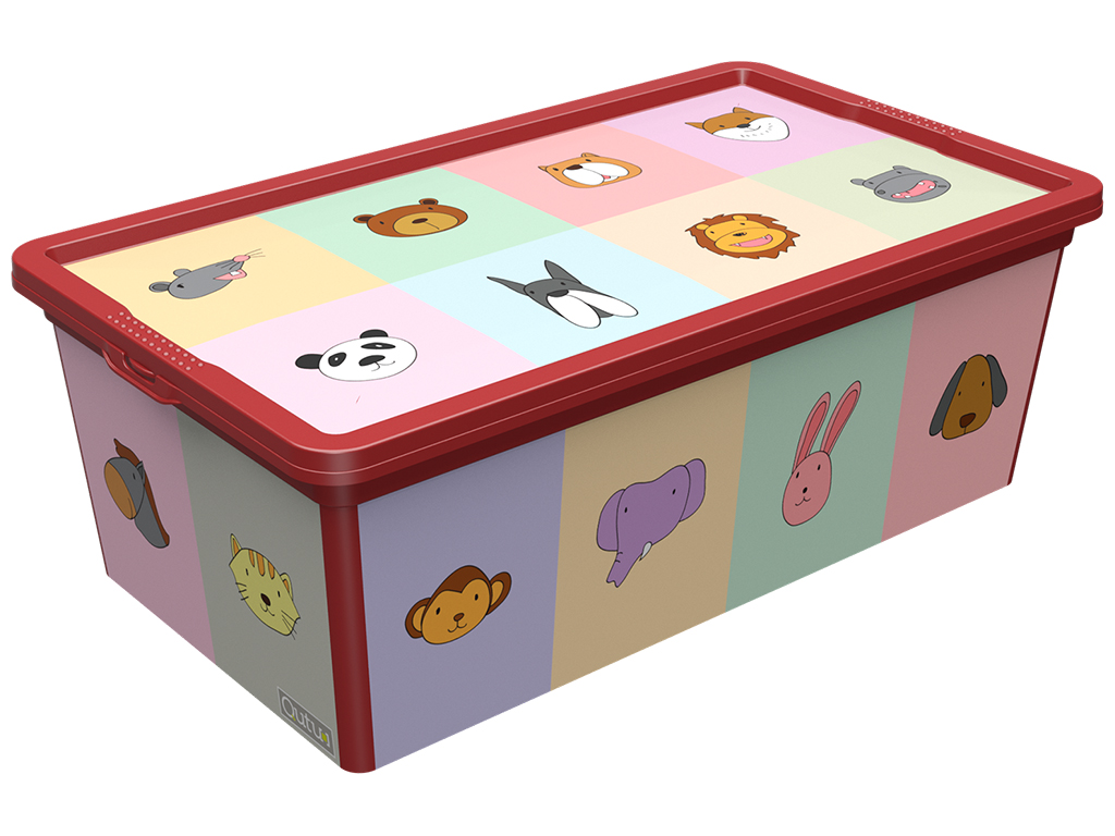 Контейнер Qutu Trend Box Looking Learning, з кришкою, 5л, 8690067393003