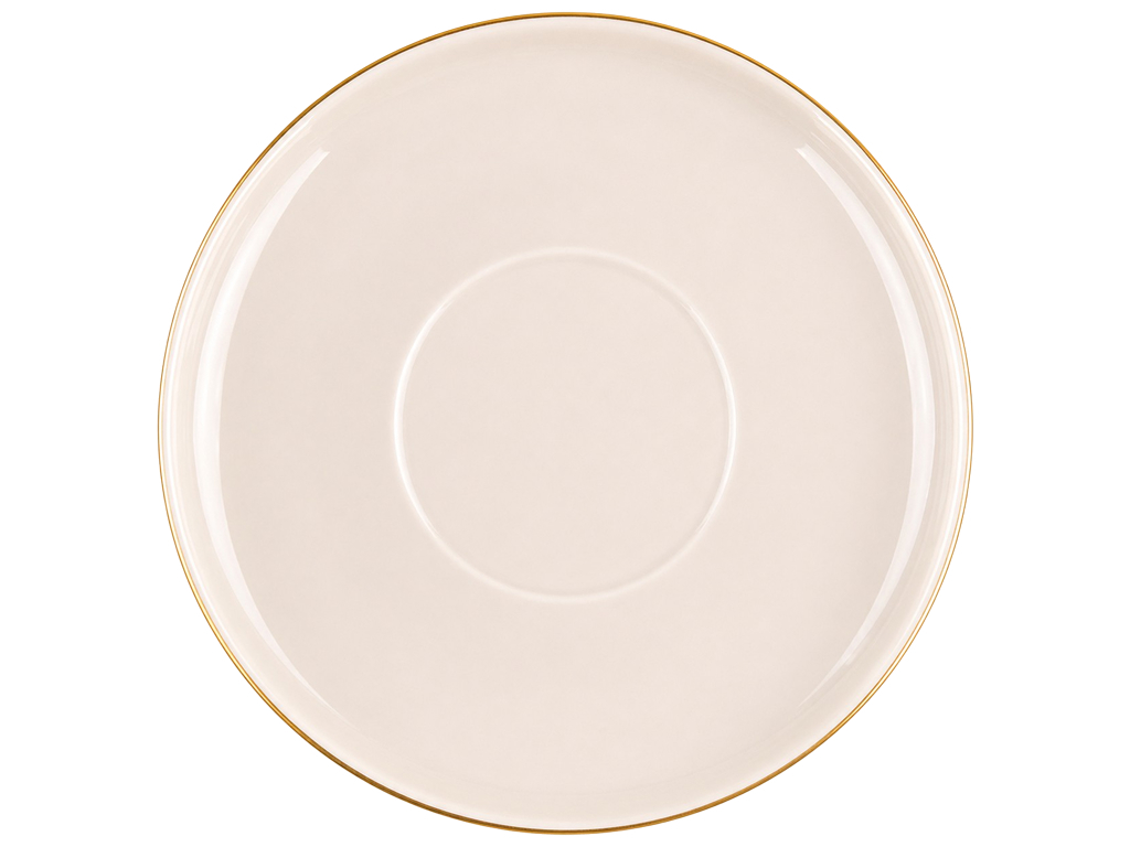 Тарілка супова Limited Edition Aria Gold, фарфор, колір бежевий, 19см