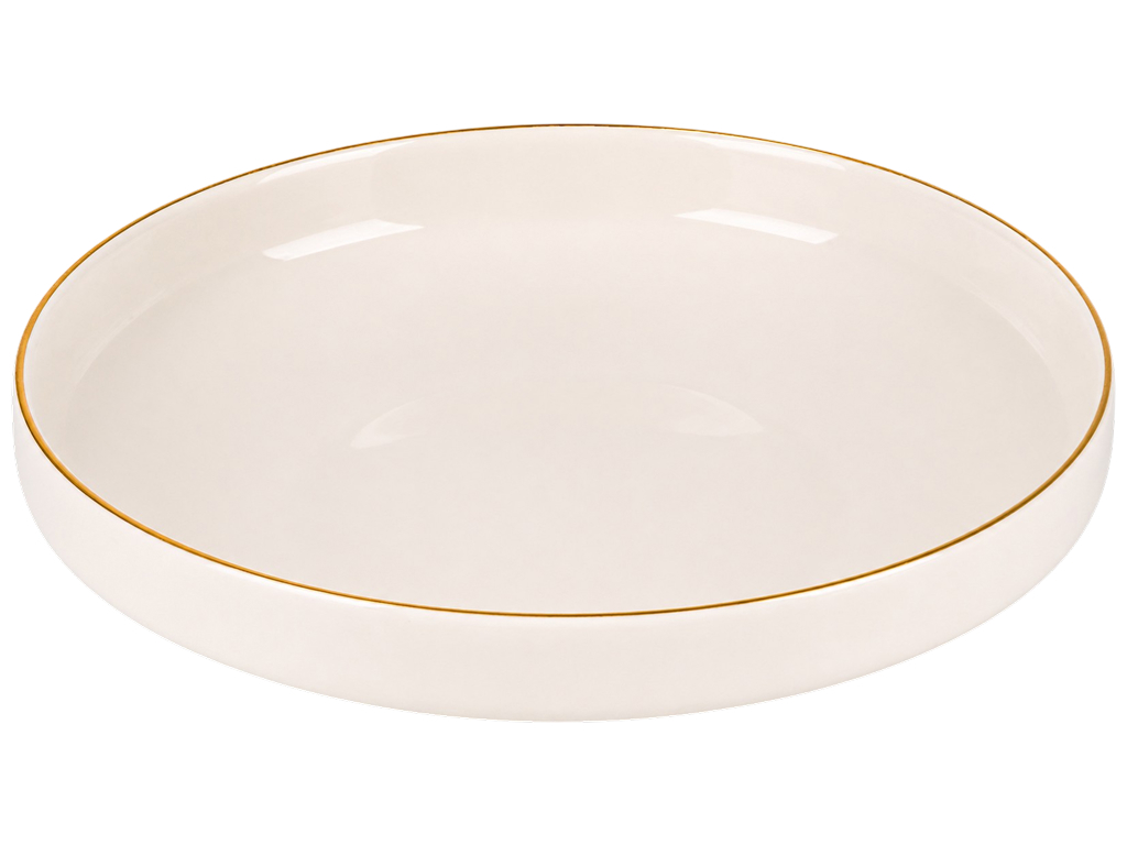 Тарілка супова Limited Edition Aria Gold, фарфор, колір бежевий, 19см
