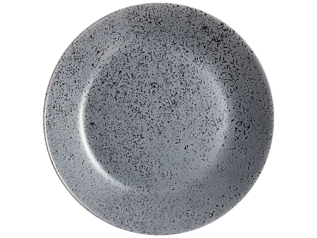 Тарілка десертна Luminarc Slate, ударостійке скло, 18×2,1см, колір сірий
