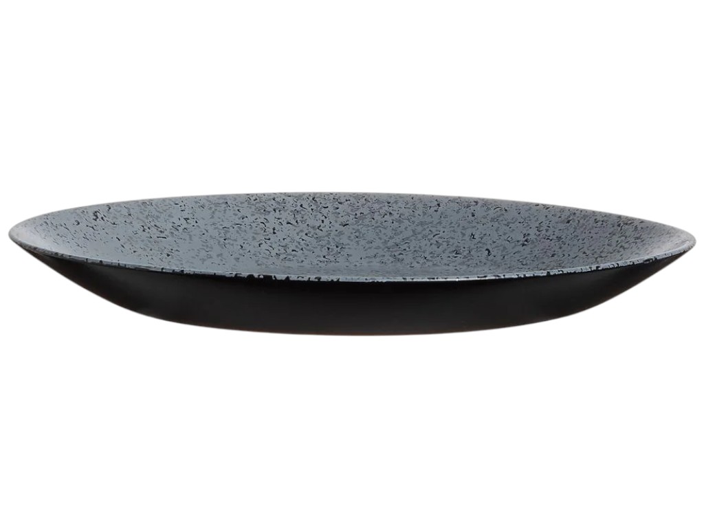 Тарілка десертна Luminarc Slate, ударостійке скло, 18×2,1см, колір сірий