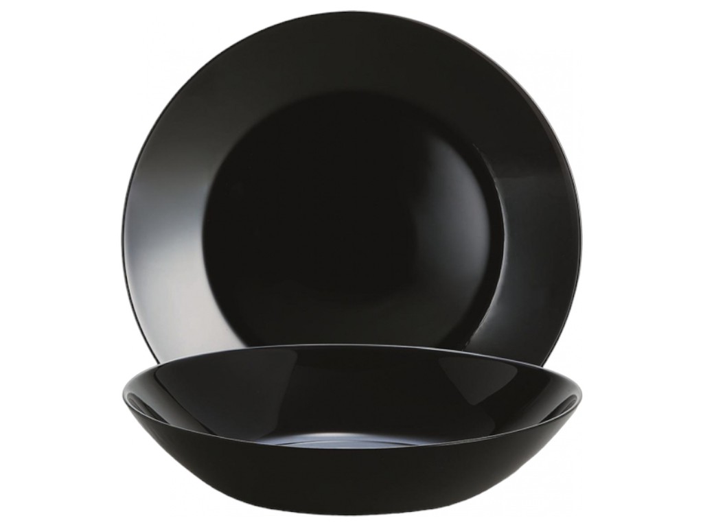 Сервиз столовый Luminarc ZELIE BLACK, закаленное стекло, 18 предметов/088331490007
