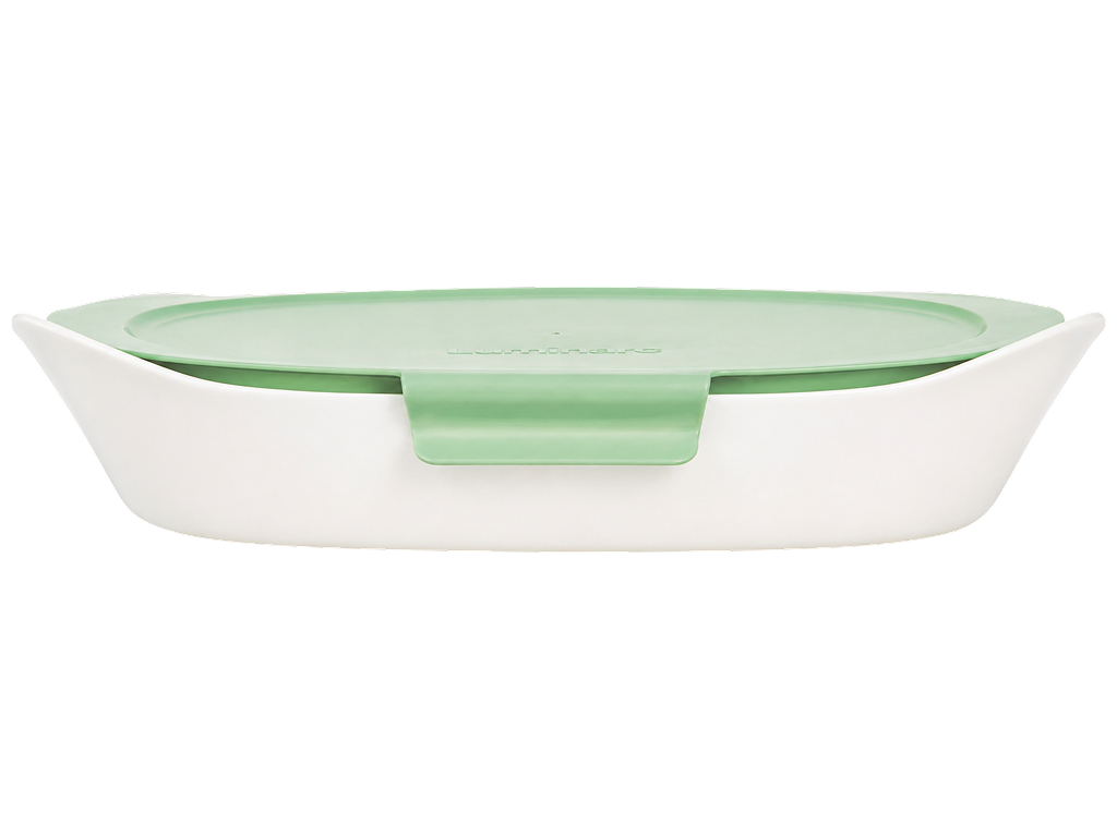 Форма для запекания Luminarc Smart Cuisine Carine, жаропрочное опаловое стекло, 34×25см, цвет белый