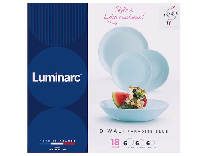 Сервиз Luminarc Diwali Paradise Blue (цена за набор 18предметов) 0883314976069