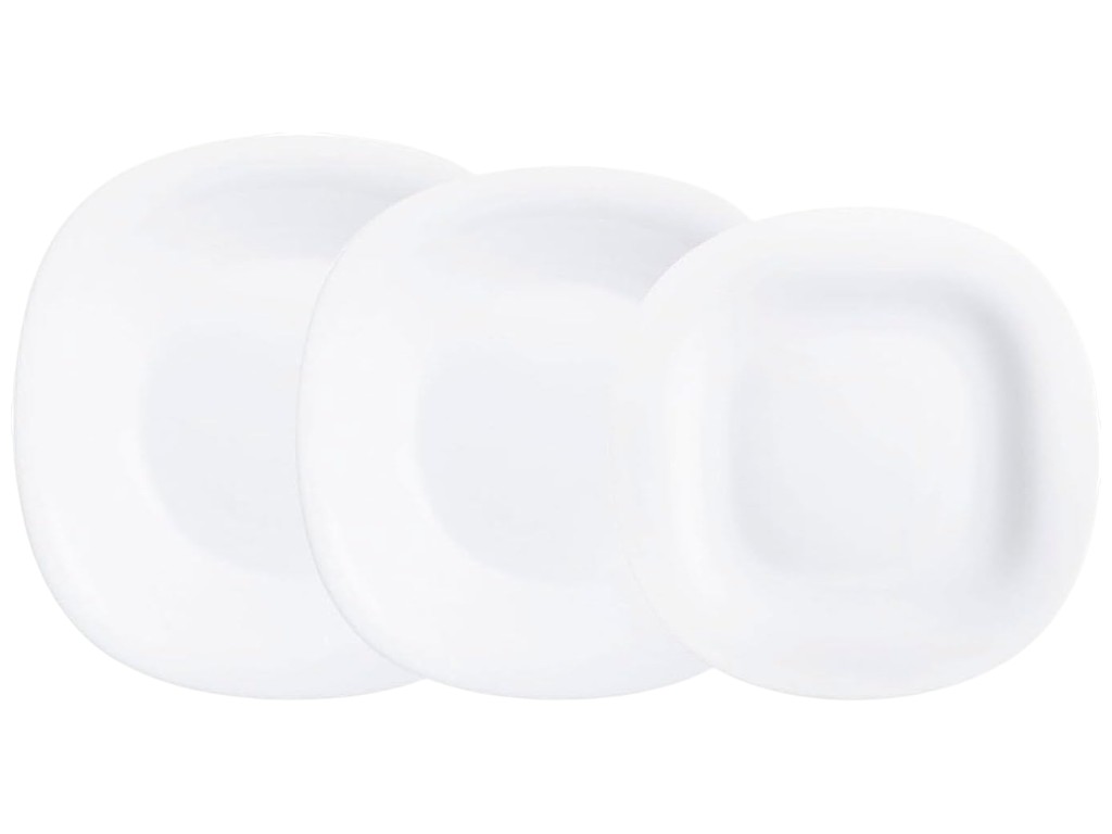 Сервиз столовый Luminarc Carinel, опаловое стекло, цвет черно-белый (цена за набор 19пр)