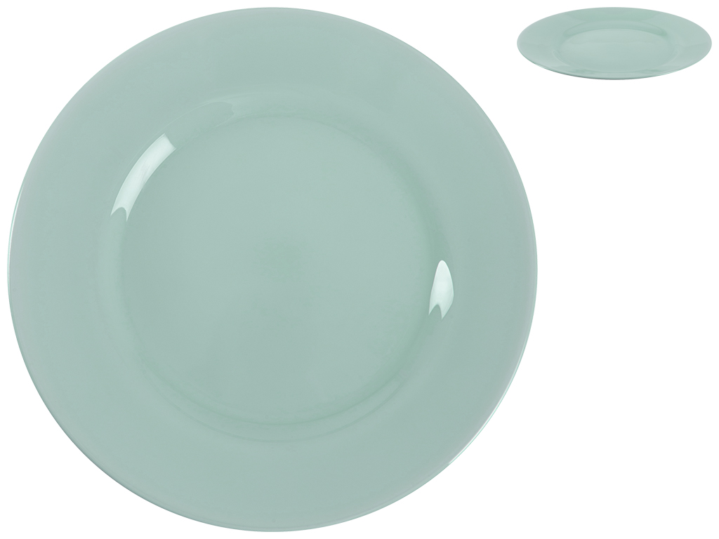 Тарілка десертна Luminarc Plumi Light Turquoise, 19см, 0883314014273