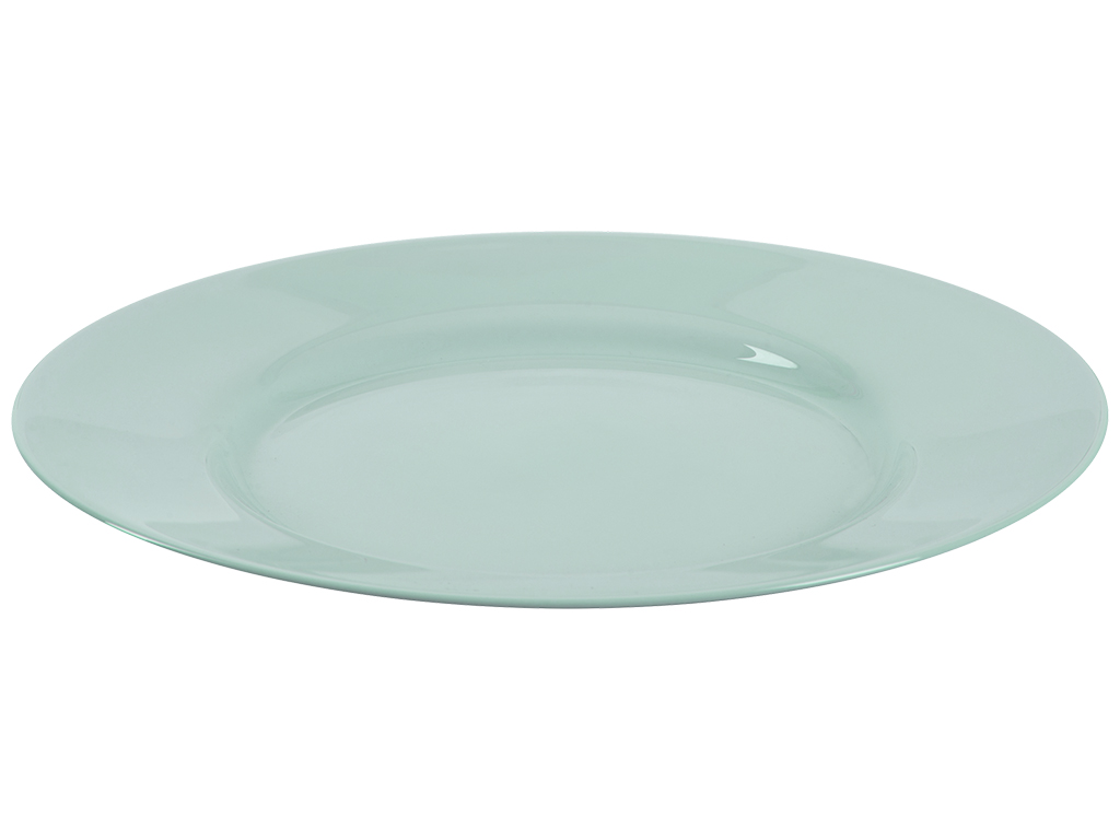 Тарілка обідня Luminarc Plumi Light Turquoise, 24см, 0883314014297