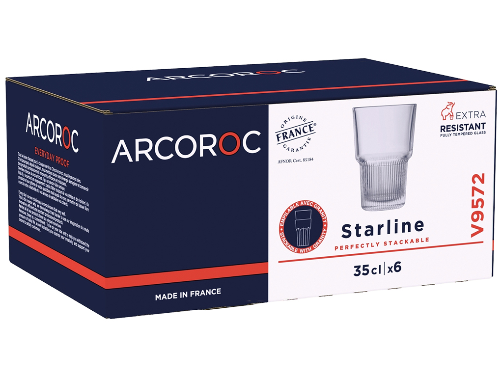 Набор стаканов Arcoroc Starline, 350мл (цена за набор 6шт) 207098535001